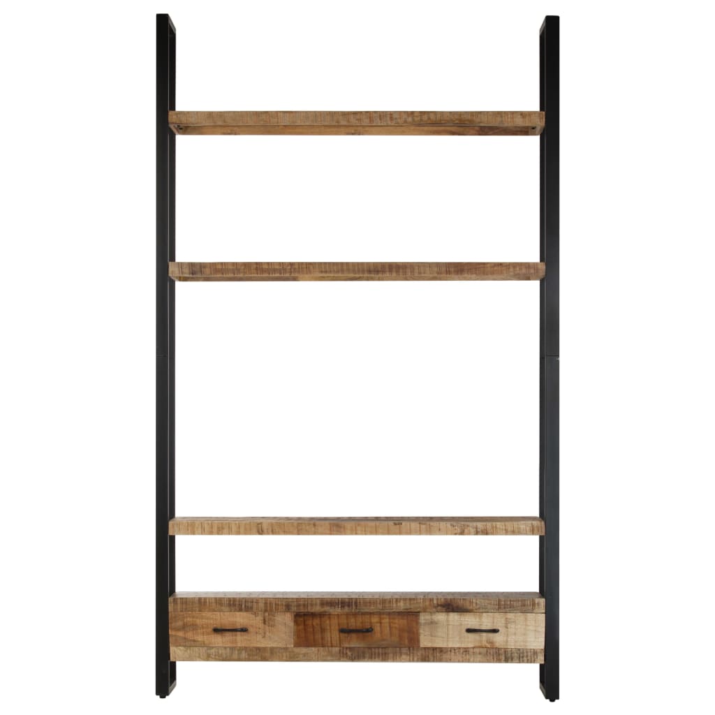 vidaXL Tall cabinet 118x30x200 cm solid rough mango wood