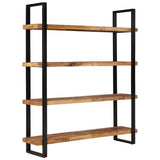 vidaXL Boekenkast met 4 schappen 160x40x180 cm ruw mangohout