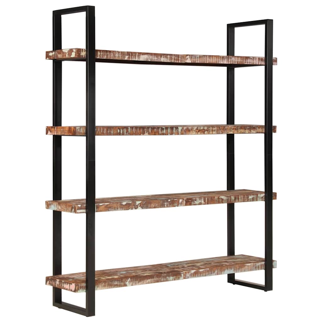 vidaXL Boekenkast met 4 schappen 160x40x180 cm ruw mangohout