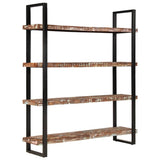 vidaXL Boekenkast met 4 schappen 160x40x180 cm ruw mangohout