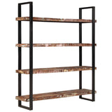 vidaXL Boekenkast met 4 schappen 160x40x180 cm ruw mangohout