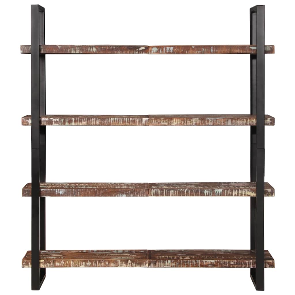 vidaXL Boekenkast met 4 schappen 160x40x180 cm ruw mangohout