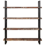 vidaXL Boekenkast met 4 schappen 160x40x180 cm ruw mangohout