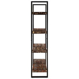 vidaXL Boekenkast met 4 schappen 160x40x180 cm ruw mangohout