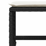 vidaXL 9-piece Garden Dining Set poly rattan black