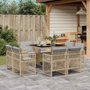 vidaXL 9-delige Tuinset poly rattan zwart