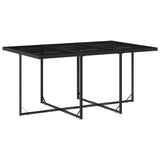 vidaXL 9-delige Tuinset poly rattan zwart