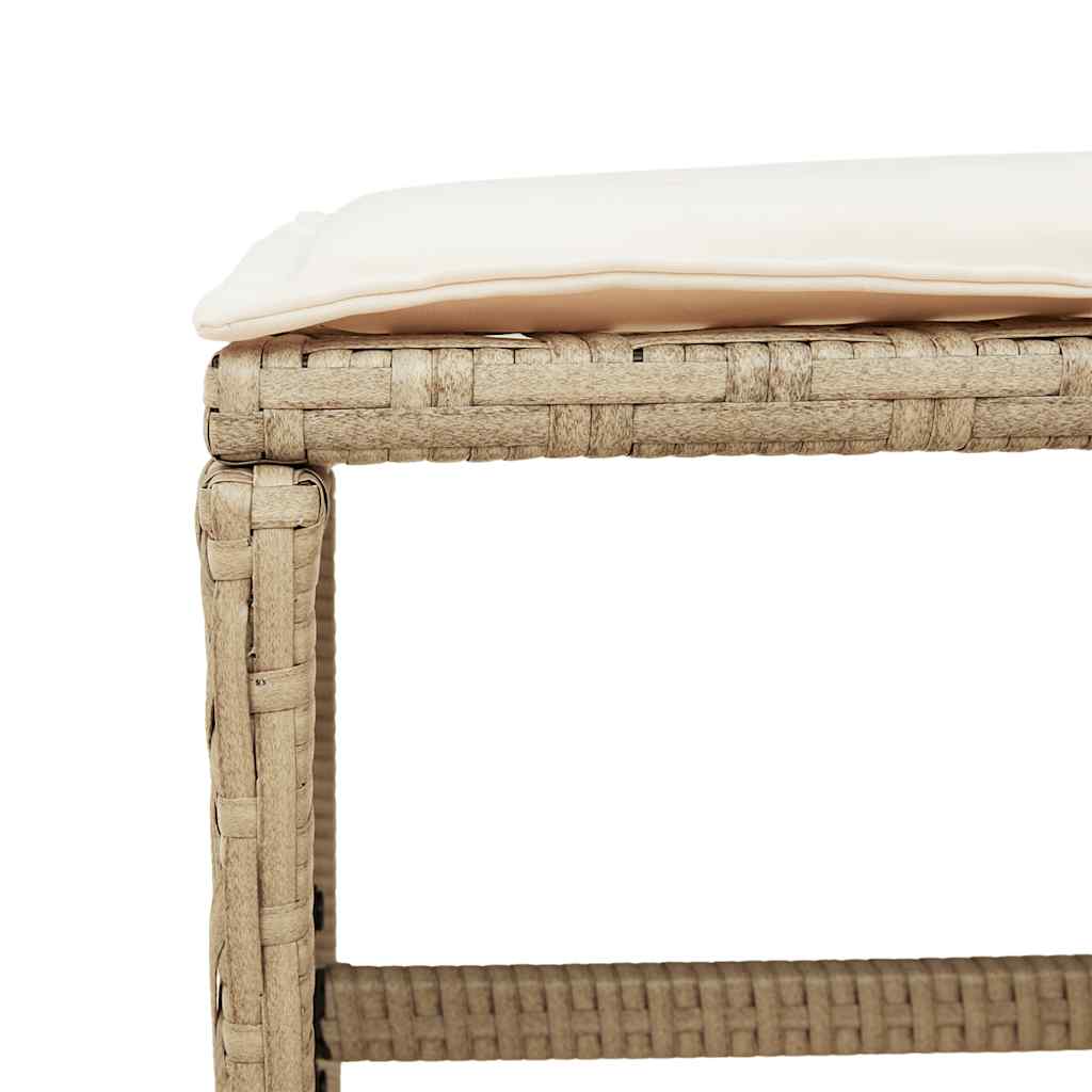vidaXL 9-delige Tuinset poly rattan zwart
