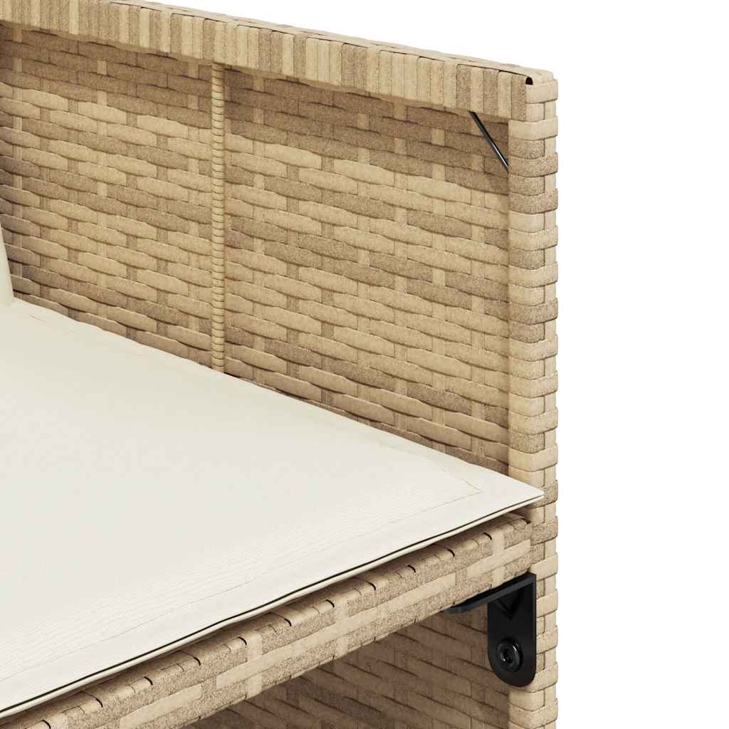 vidaXL 9-delige Tuinset poly rattan zwart