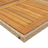 vidaXL 9-delige Tuinset poly rattan zwart