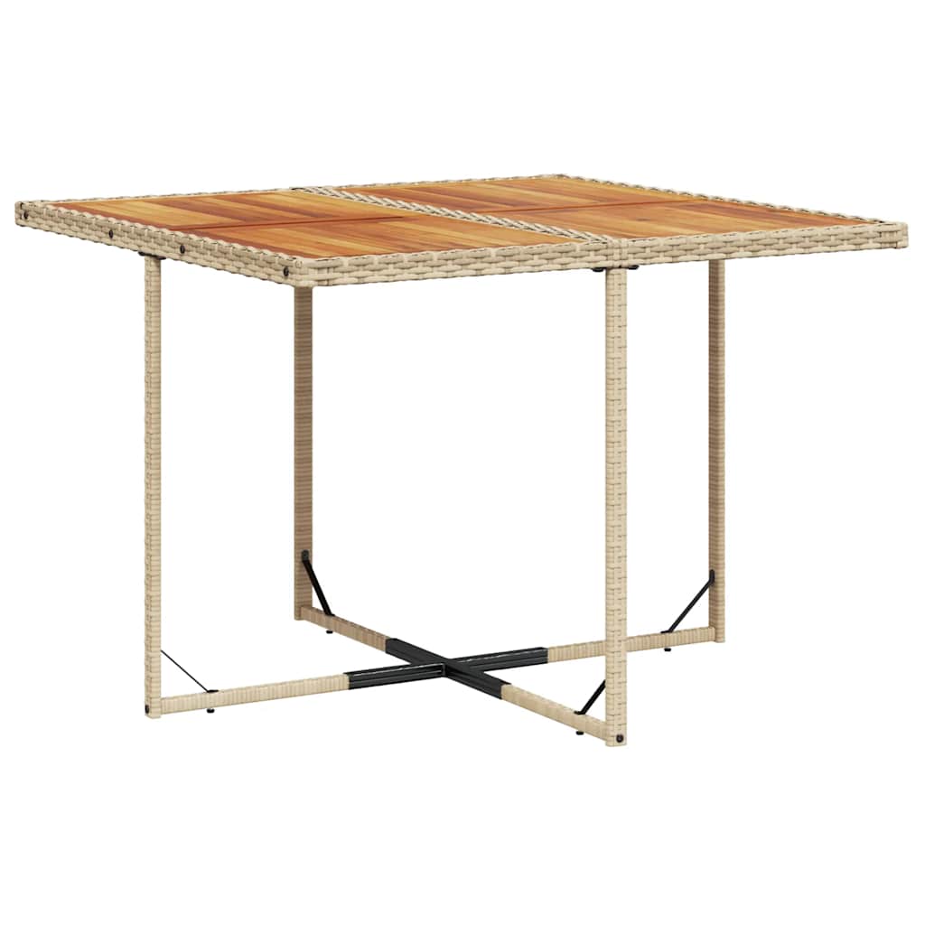 vidaXL 9-delige Tuinset poly rattan zwart