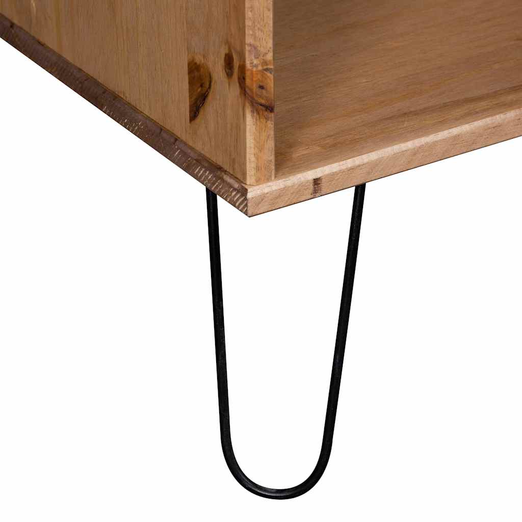 vidaXL Salontafel New York massief grenenhout lichthoutkleurig