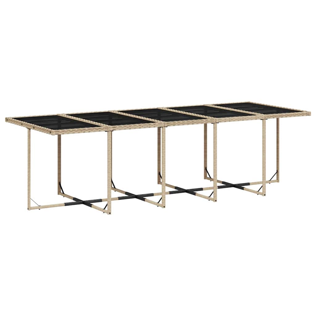 vidaXL 5-delige Tuinset met kussens poly rattan zwart