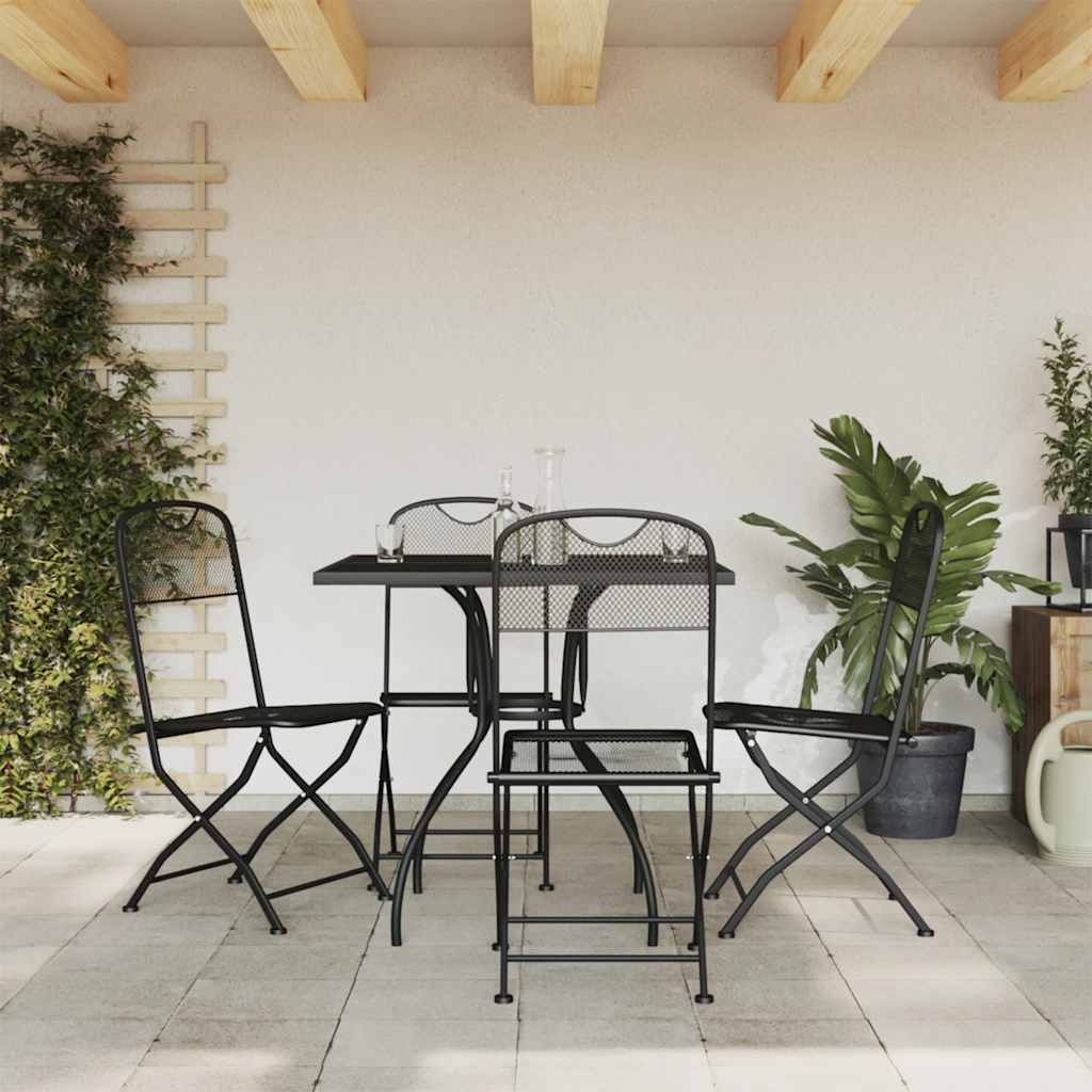 vidaXL 3-Piece Garden Dining Set Mesh Anthracite