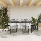 vidaXL 3-Piece Garden Dining Set Mesh Anthracite