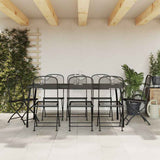 vidaXL 3-Piece Garden Dining Set Mesh Anthracite