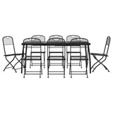 vidaXL 3-Piece Garden Dining Set Mesh Anthracite