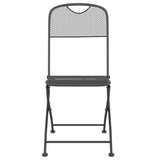 vidaXL 3-Piece Garden Dining Set Mesh Anthracite