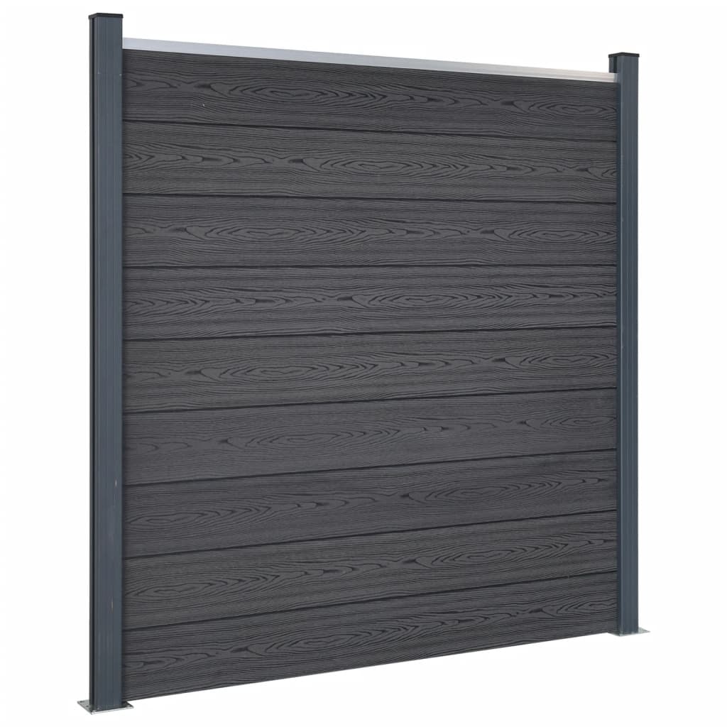 vidaXL Schuttingpaneelset 180x186 cm HKC bruin