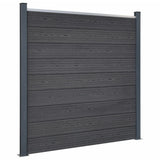 vidaXL Schuttingpaneelset 180x186 cm HKC bruin