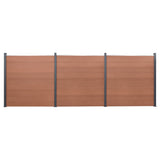 vidaXL Schuttingpaneelset 180x186 cm HKC bruin