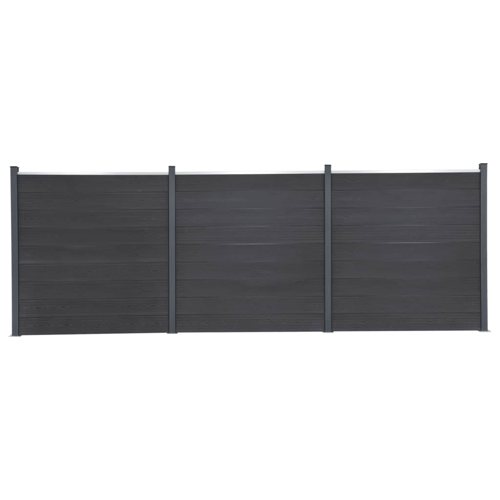vidaXL Schuttingpaneelset 180x186 cm HKC bruin