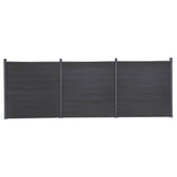 vidaXL Schuttingpaneelset 180x186 cm HKC bruin