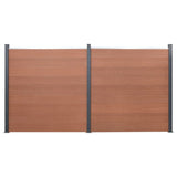 vidaXL Schuttingpaneelset 180x186 cm HKC bruin