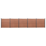 vidaXL Schuttingpaneelset 180x186 cm HKC bruin