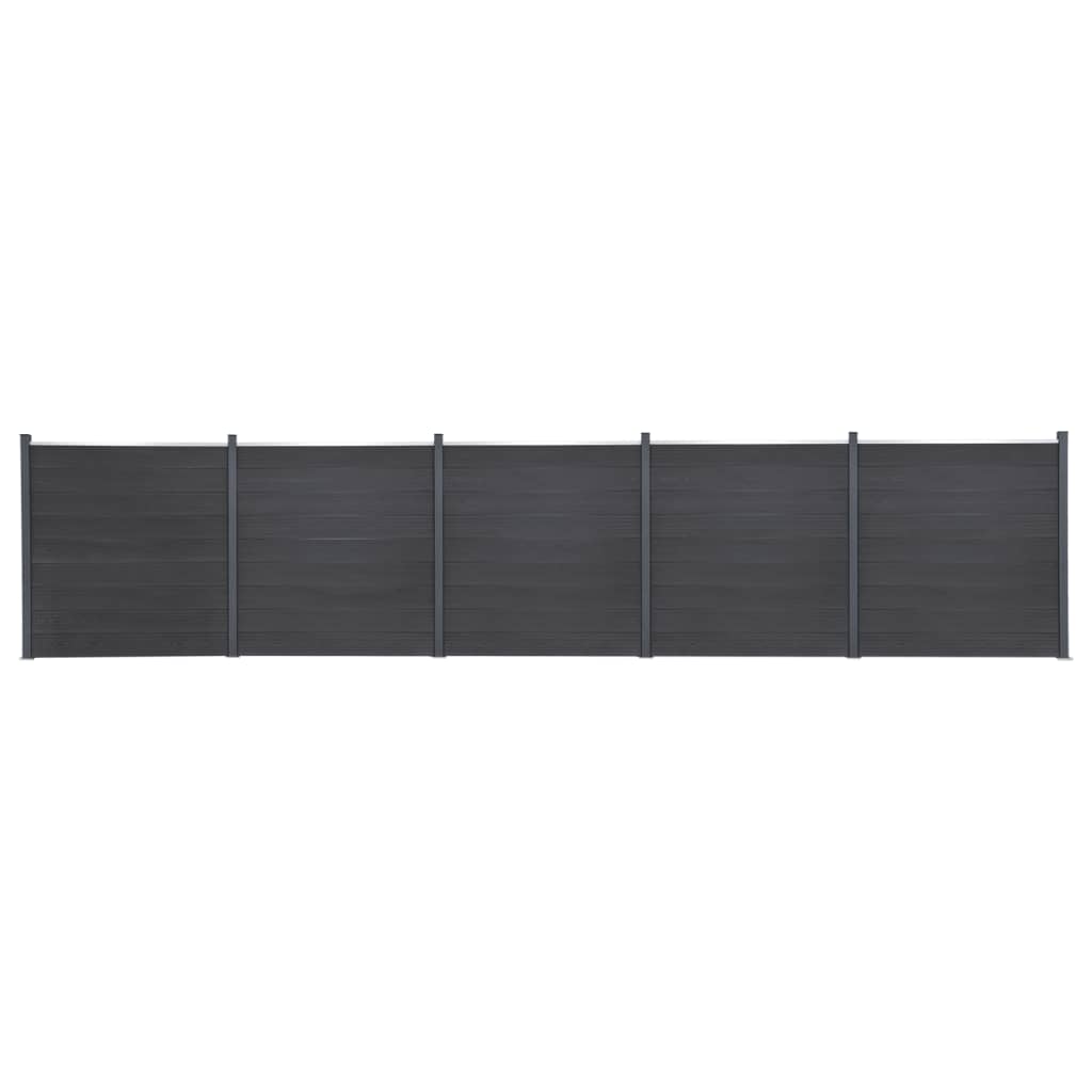 vidaXL Schuttingpaneelset 180x186 cm HKC bruin