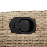 vidaXL 7-delige Tuinset met kussens poly rattan zwart