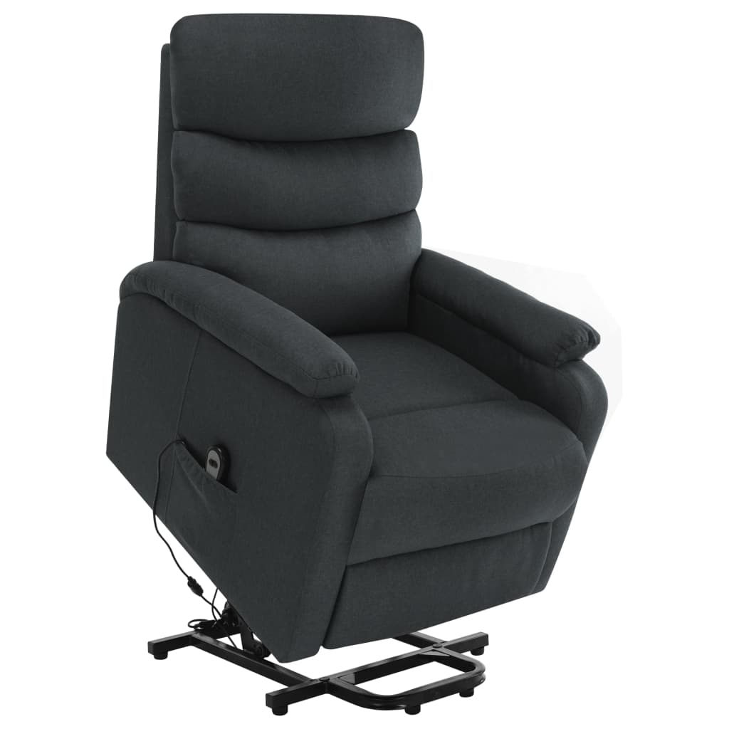 vidaXL Sta-op-massagestoel stof lichtgrijs