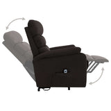 vidaXL Sta-op-massagestoel stof lichtgrijs