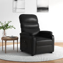 vidaXL Recliner with lift-up function artificial leather black