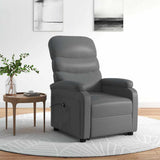 vidaXL Recliner with lift-up function artificial leather black
