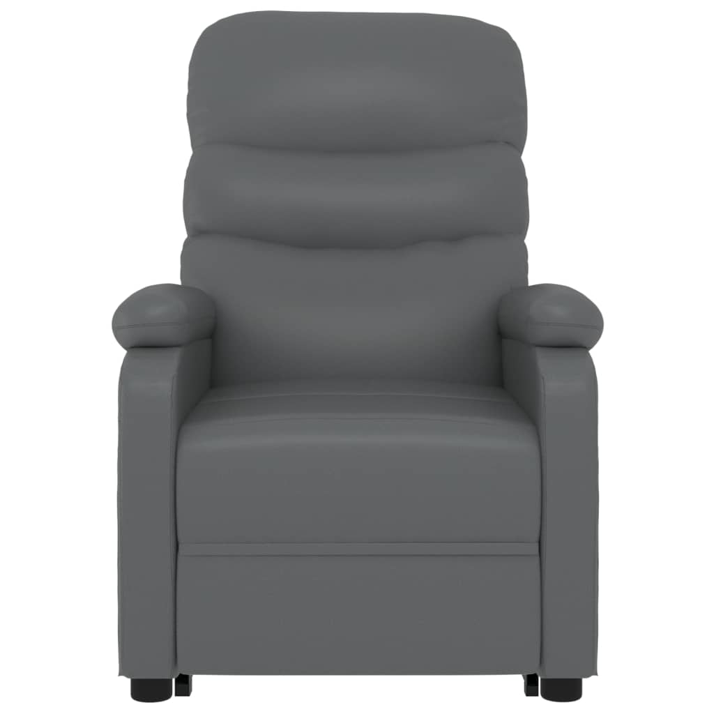 vidaXL Recliner with lift-up function artificial leather black