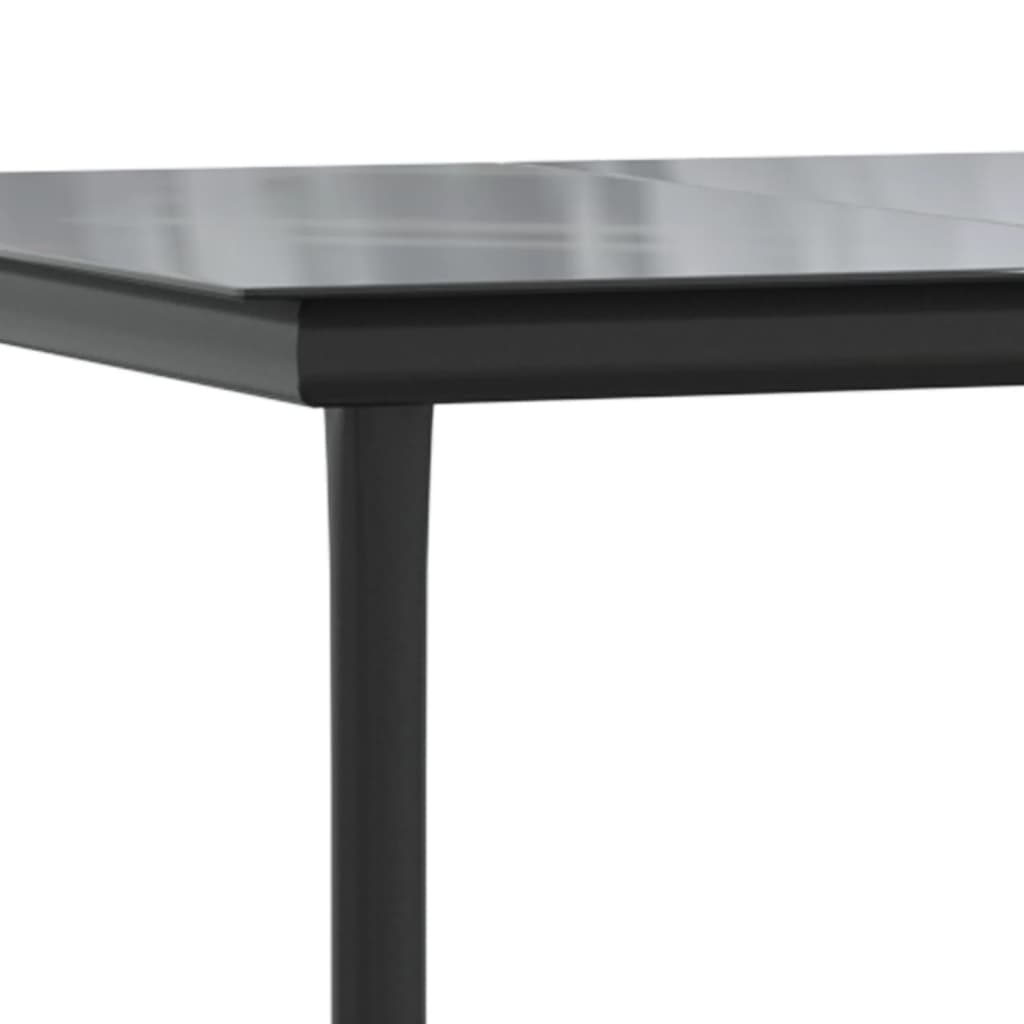 vidaXL 3-delige Tuinset met kussens poly rattan grijs