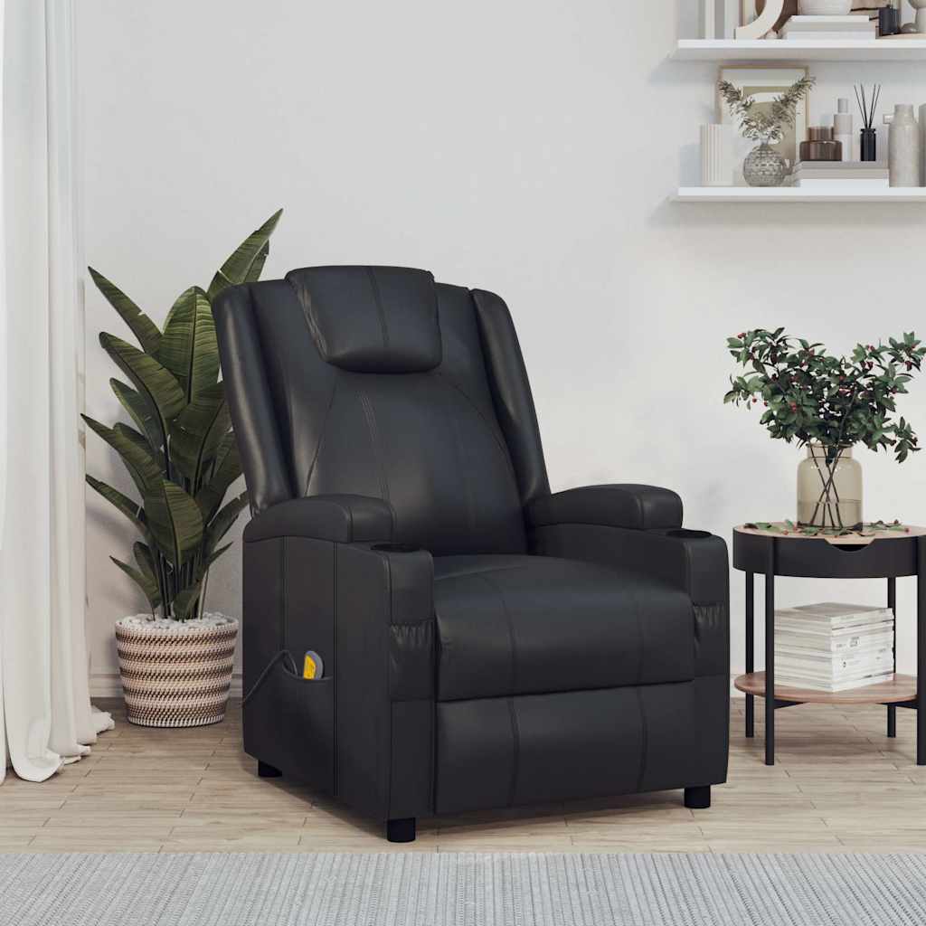 vidaXL Massagestoel kunstleer bruin