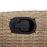 vidaXL 7-delige Tuinset met kussens poly rattan zwart