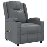 vidaXL Massagestoel kunstleer bruin