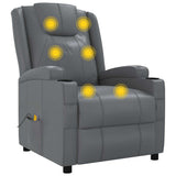 vidaXL Massagestoel kunstleer bruin