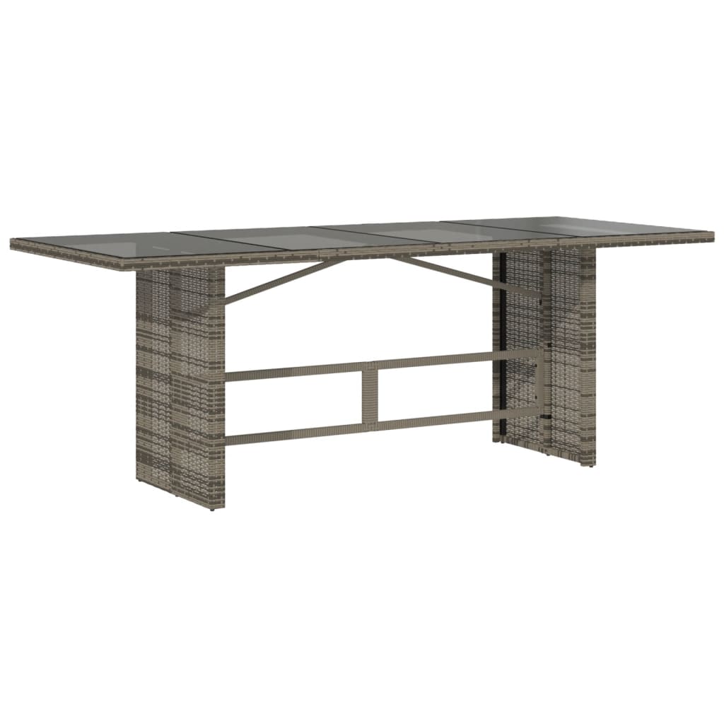 vidaXL 7-delige Tuinset met kussens poly rattan zwart