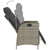 vidaXL 7-delige Tuinset met kussens poly rattan zwart