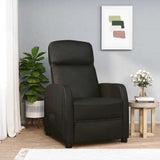 vidaXL Fauteuil verstelbaar kunstleer zwart