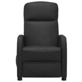 vidaXL Fauteuil verstelbaar kunstleer zwart