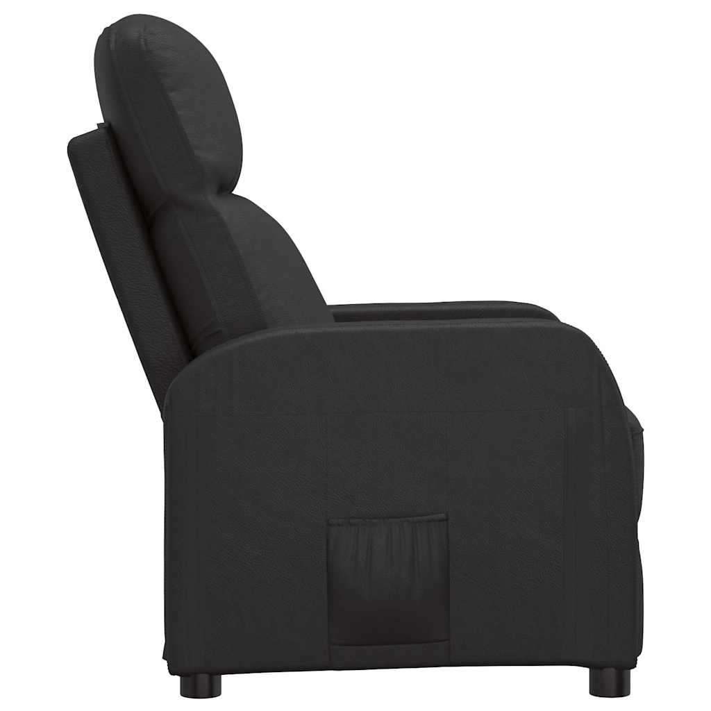vidaXL Fauteuil verstelbaar kunstleer zwart