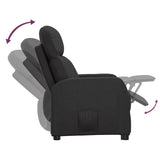 vidaXL Fauteuil verstelbaar kunstleer zwart