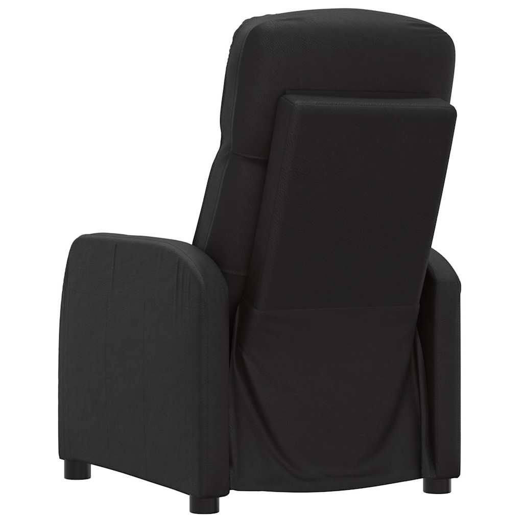 vidaXL Fauteuil verstelbaar kunstleer zwart