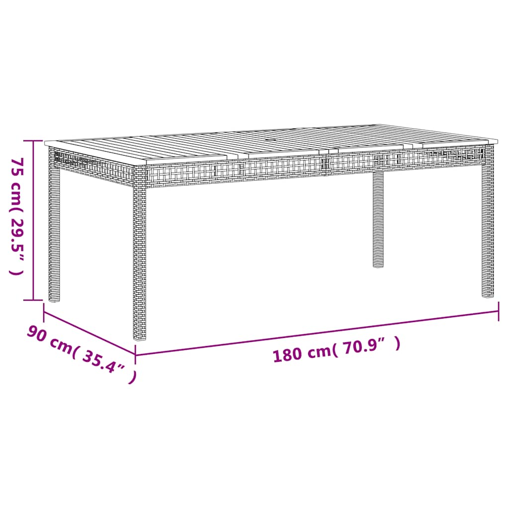 vidaXL 3-Piece Garden Lounge Set with Cushions Poly Rattan Grey