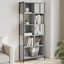 vidaXL Boekenkast 72x28x172 cm bewerkt hout zwart